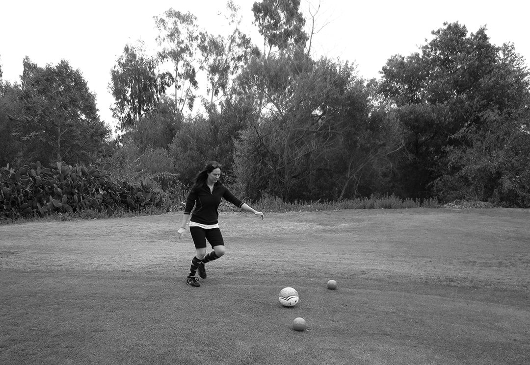 footgolf ball kick